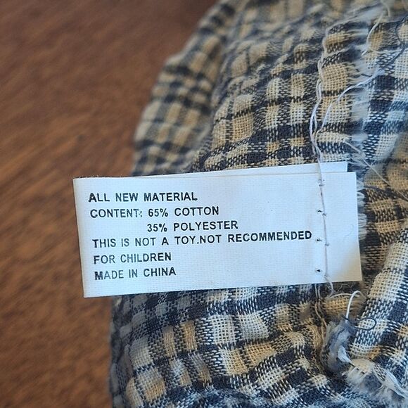 VTG Crazy Mountain Imports Folk Art Cloth Doll 21” Female Red Hat Plaid Shoes - Picture 10 of 16